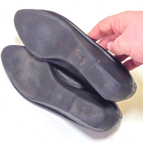 Vintage Bally Women’s Flats Size 6.5 Parisian Chic Timeless Leather Almond Toe - Picture 5 of 12